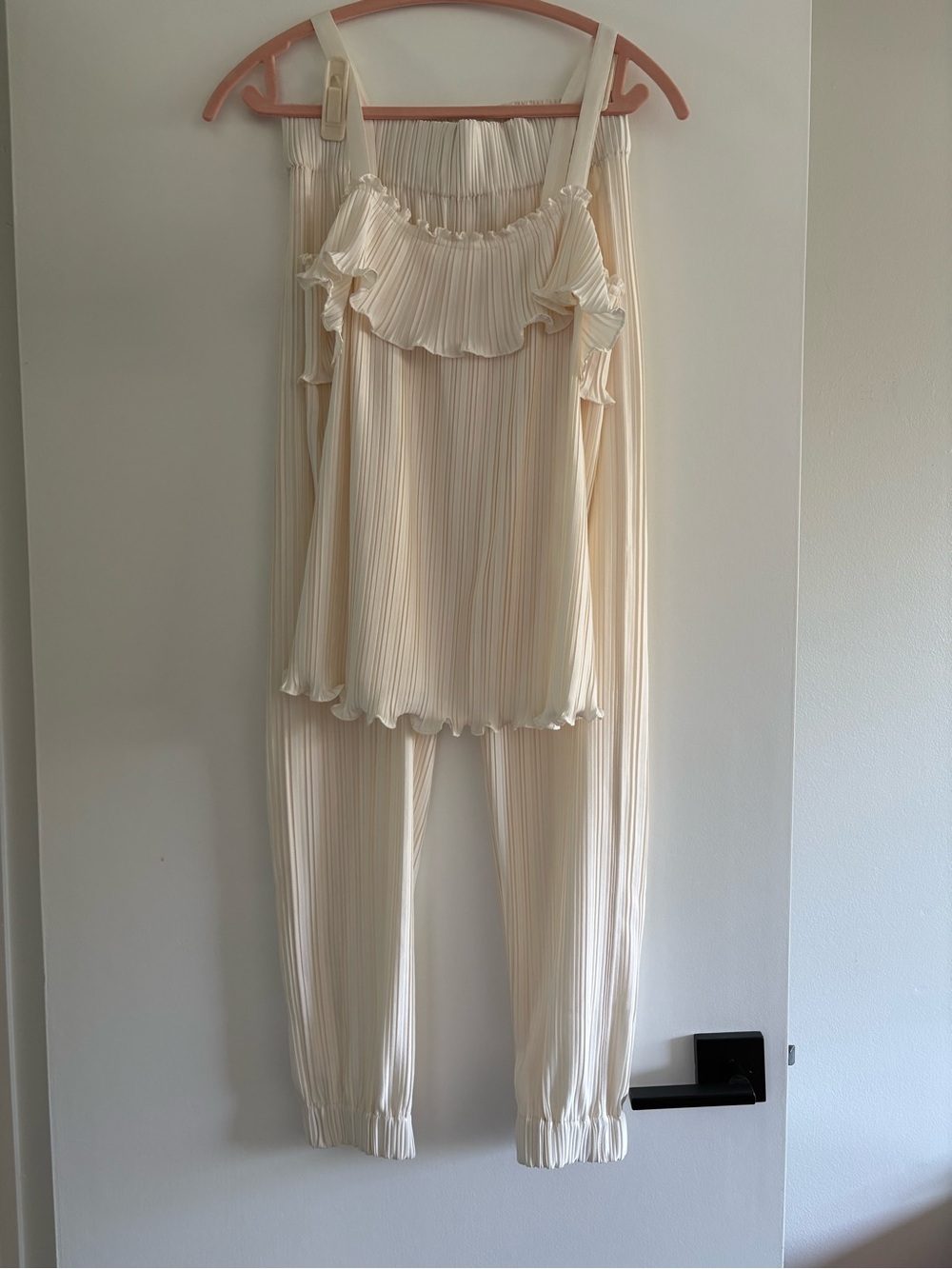 Derek Lam 10 Crosby Cream Pleated Skirt Set